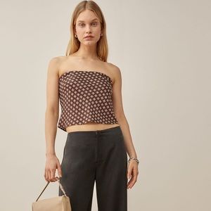Reformation Spritz Silk Top